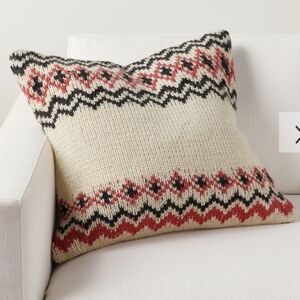 Pottery Barn Hamil Fair Isle Sweater Pillow